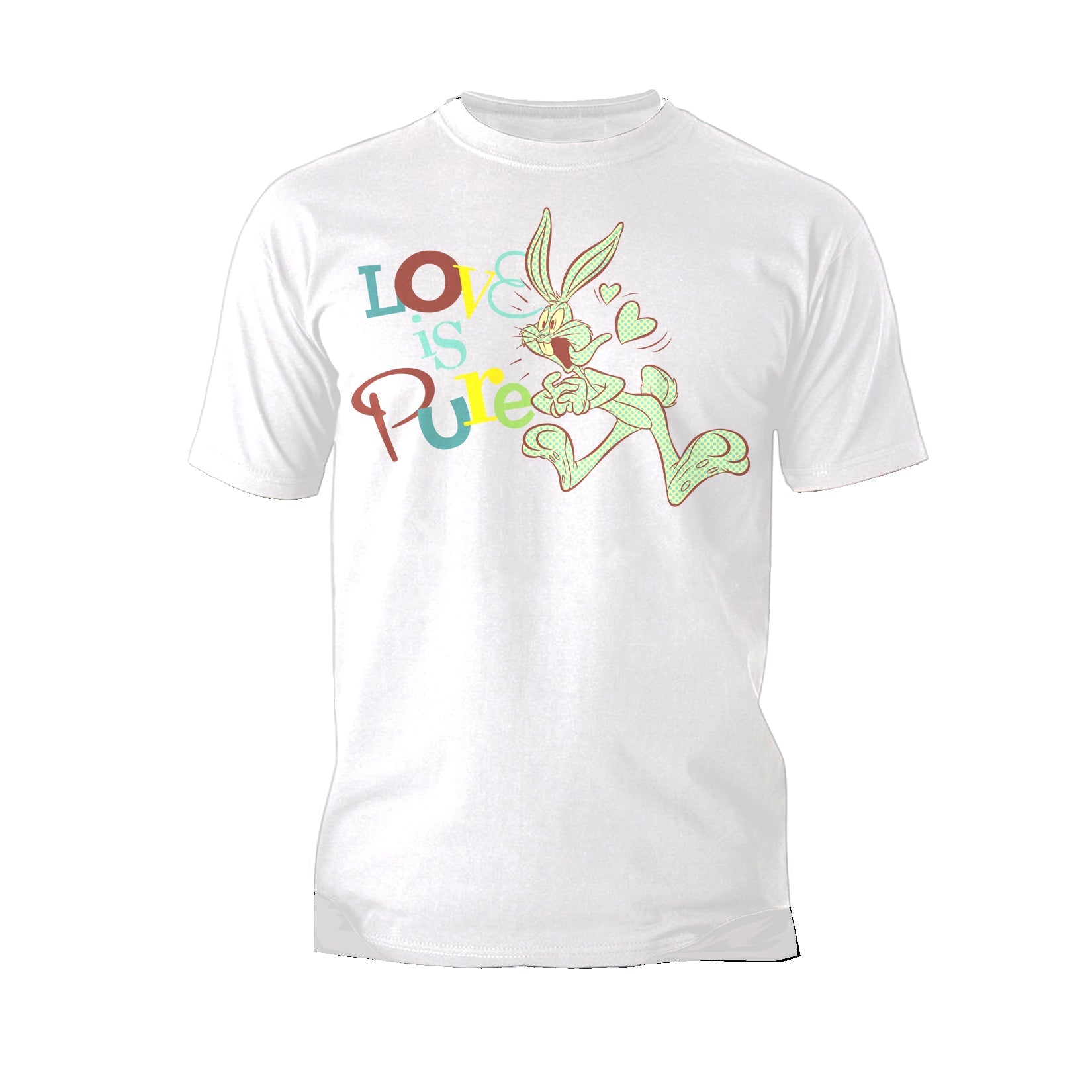 Looney Tunes Bugs Bunny Retro Love Pure Official Men's T-shirt