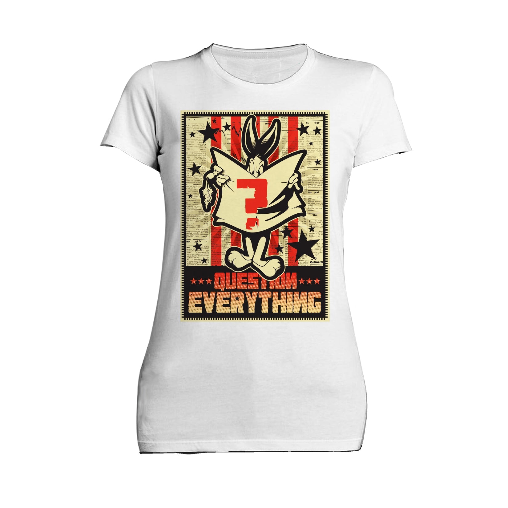 Looney Tunes Bugs Bunny Splash Question Everything Women's T-shirt