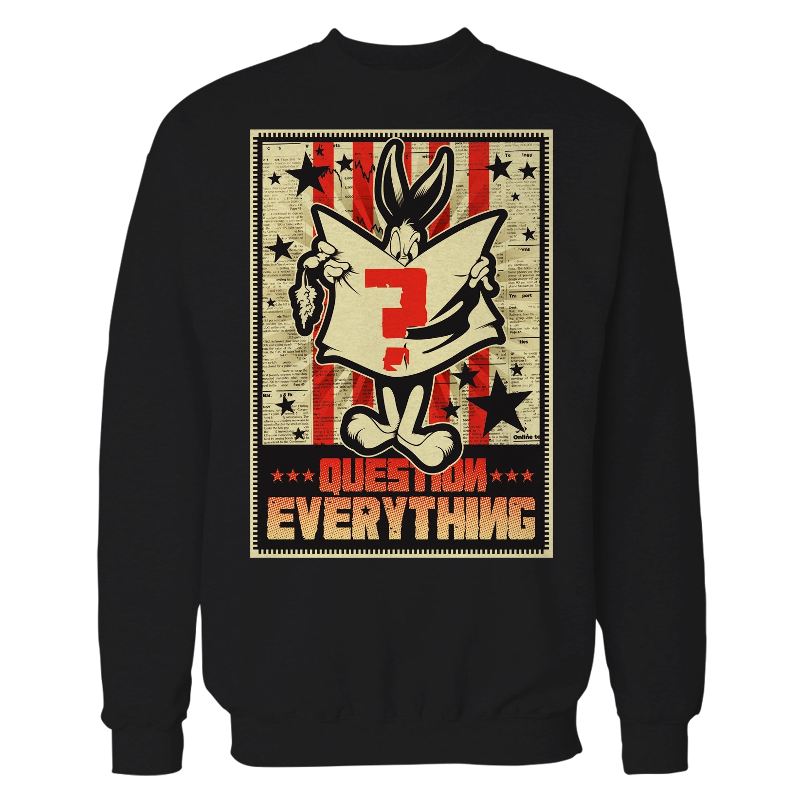 Looney Tunes Bugs Bunny Splash Question Everything Official Sweatshirt