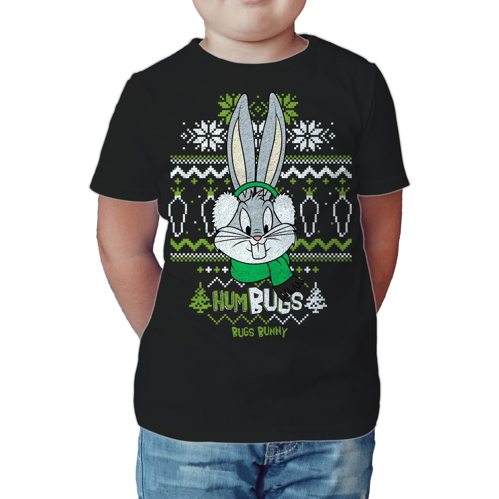 Looney Tunes Bugs Bunny Xmas HumBugs Official Kid's T-Shirt