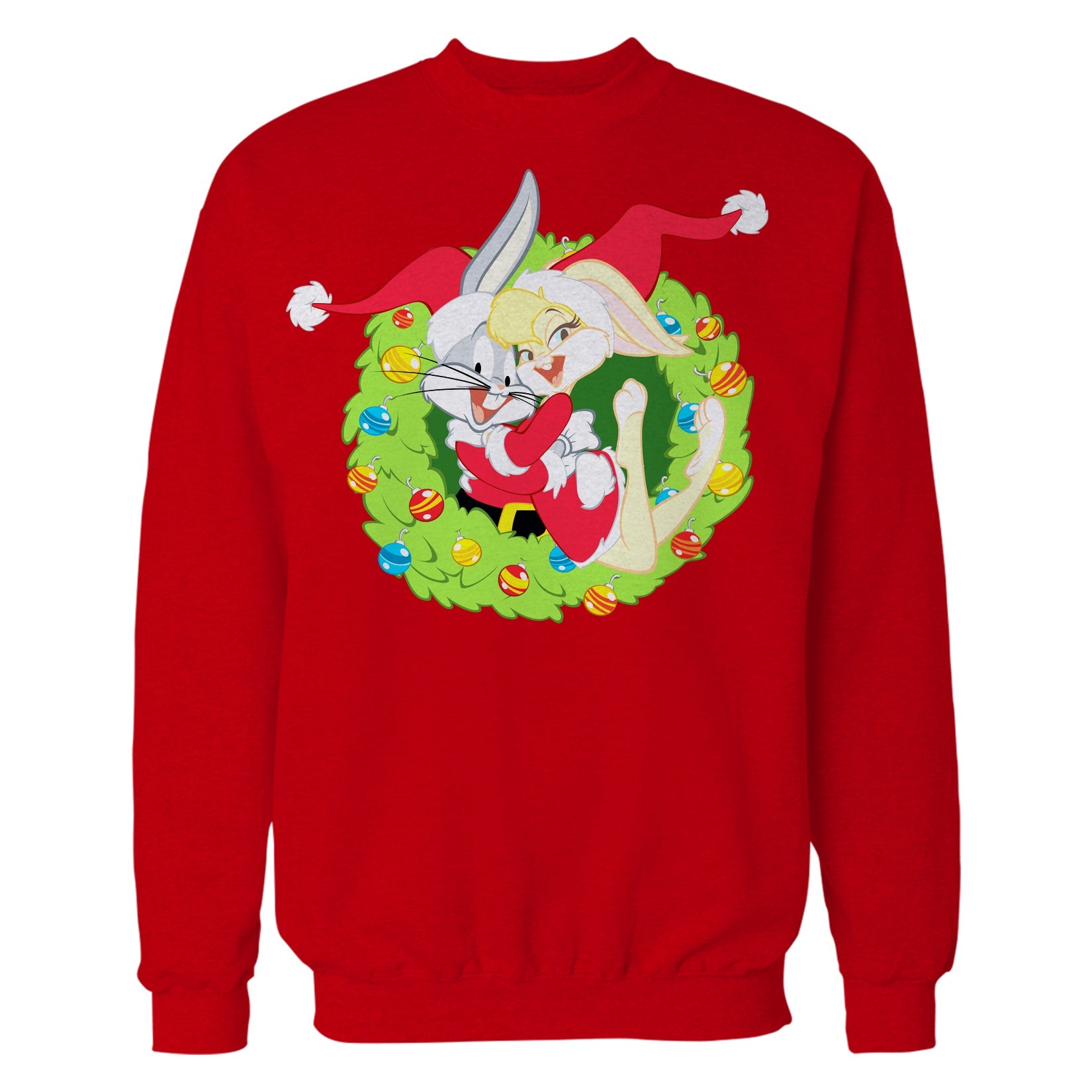 Looney Tunes Bugs Lola Bunny Xmas Santa Official Sweatshirt