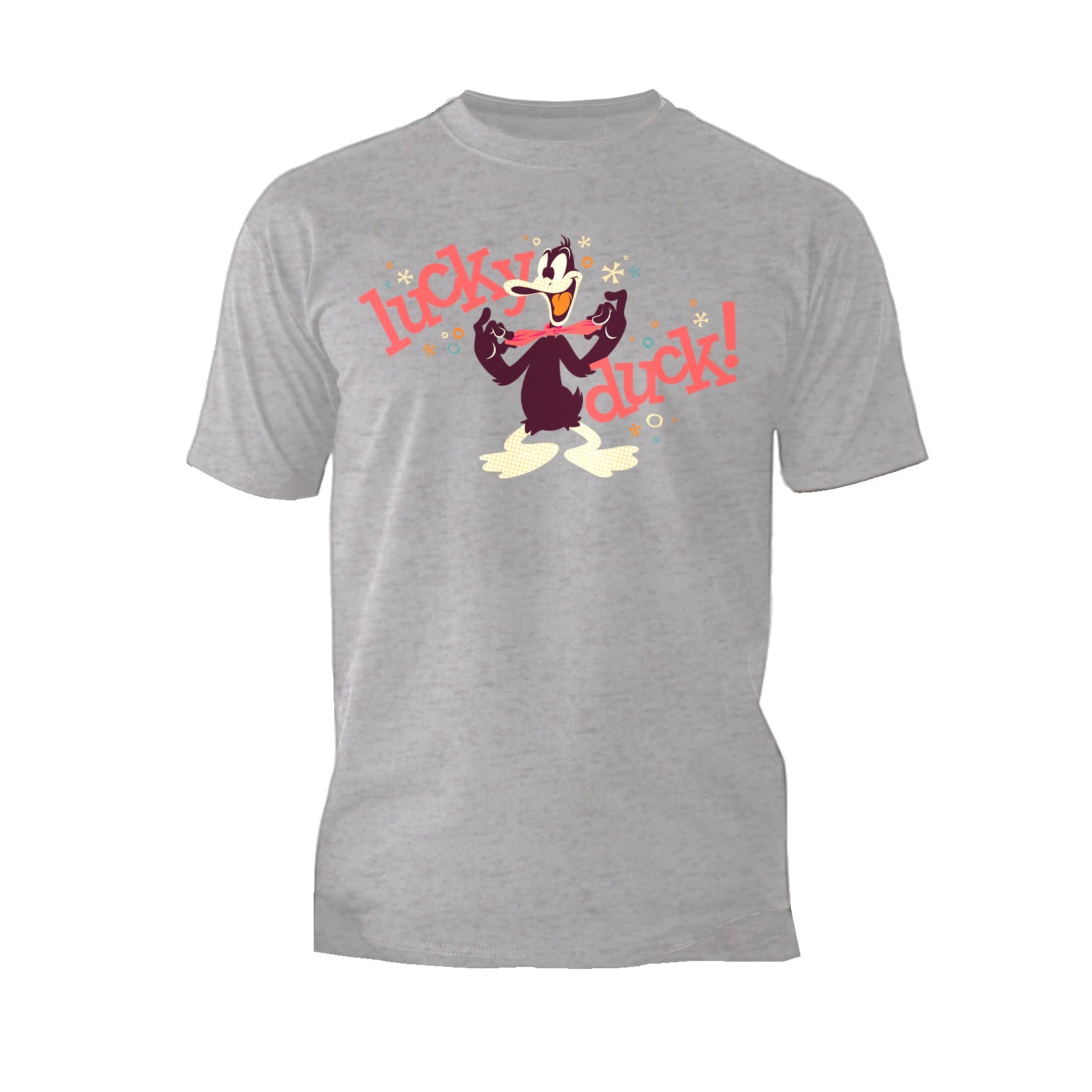 Looney Tunes Daffy Duck Retro Lucky Official Men's T-shirt