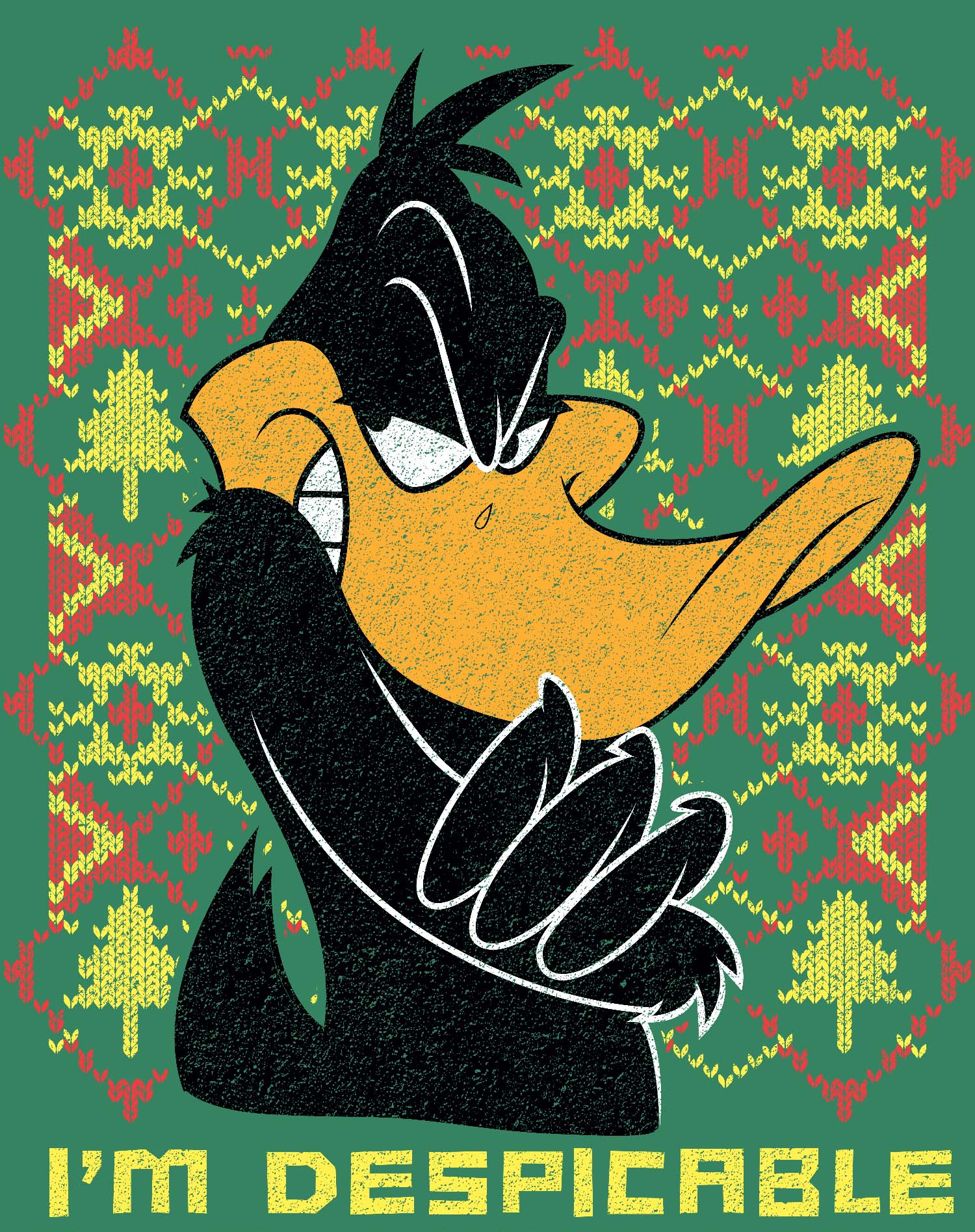 Looney Tunes Daffy Duck Xmas Despicable Official Kid's T-Shirt