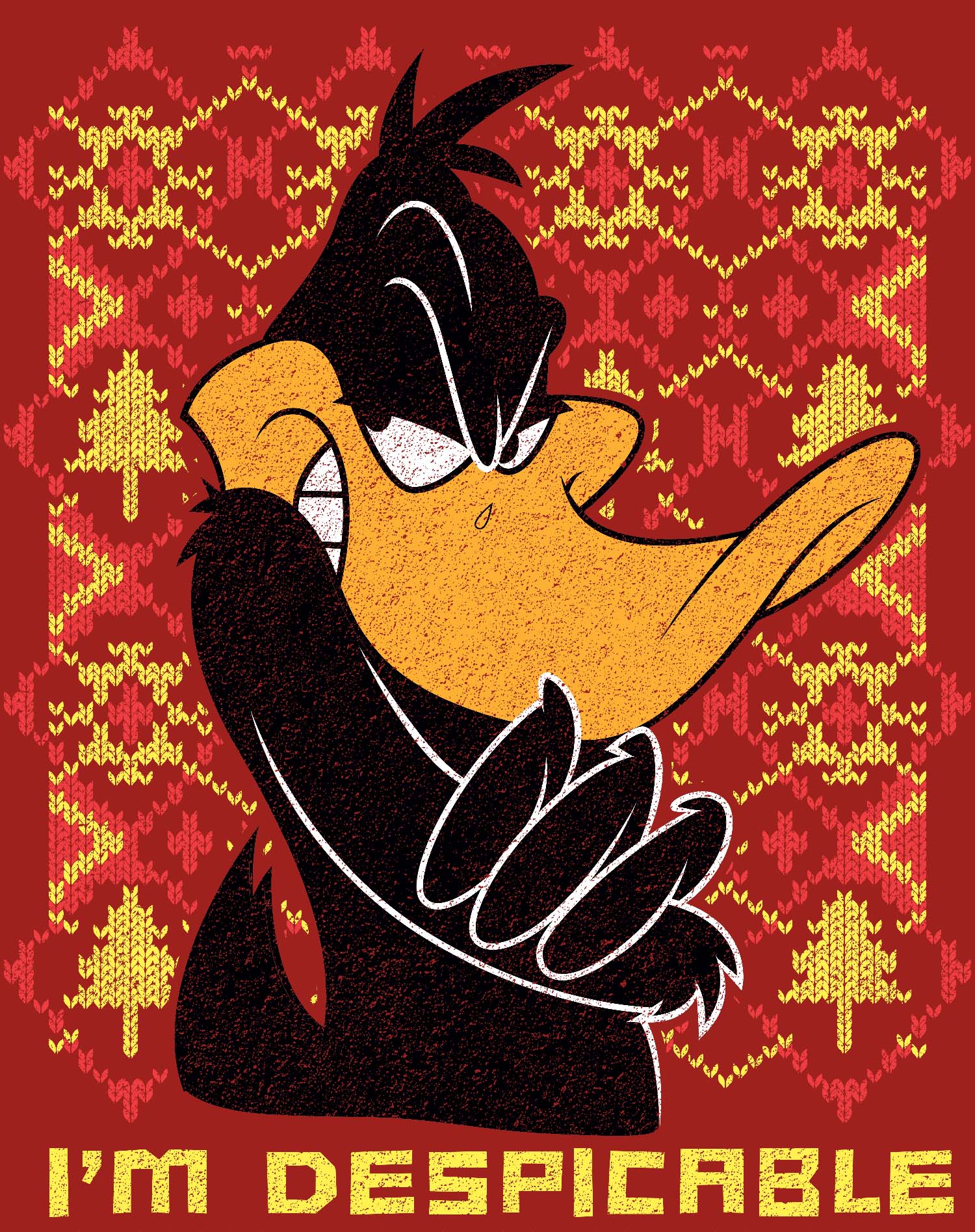 Looney Tunes Daffy Duck Xmas Despicable Official Kid's T-Shirt