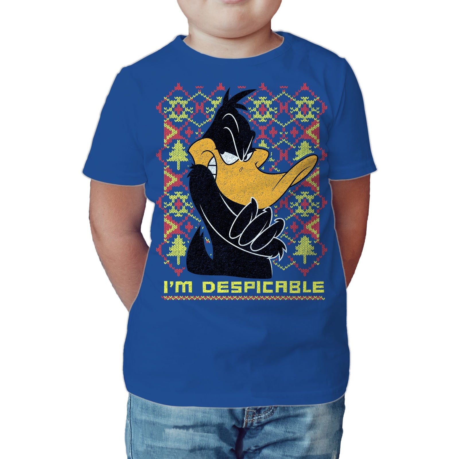 Looney Tunes Daffy Duck Xmas Despicable Official Kid's T-Shirt
