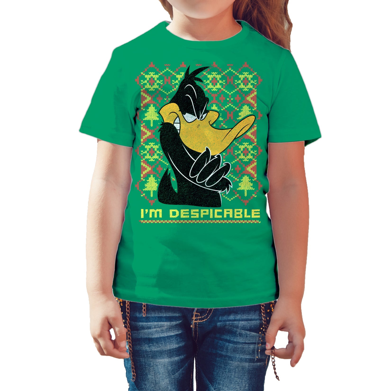 Looney Tunes Daffy Duck Xmas Despicable Official Kid's T-Shirt