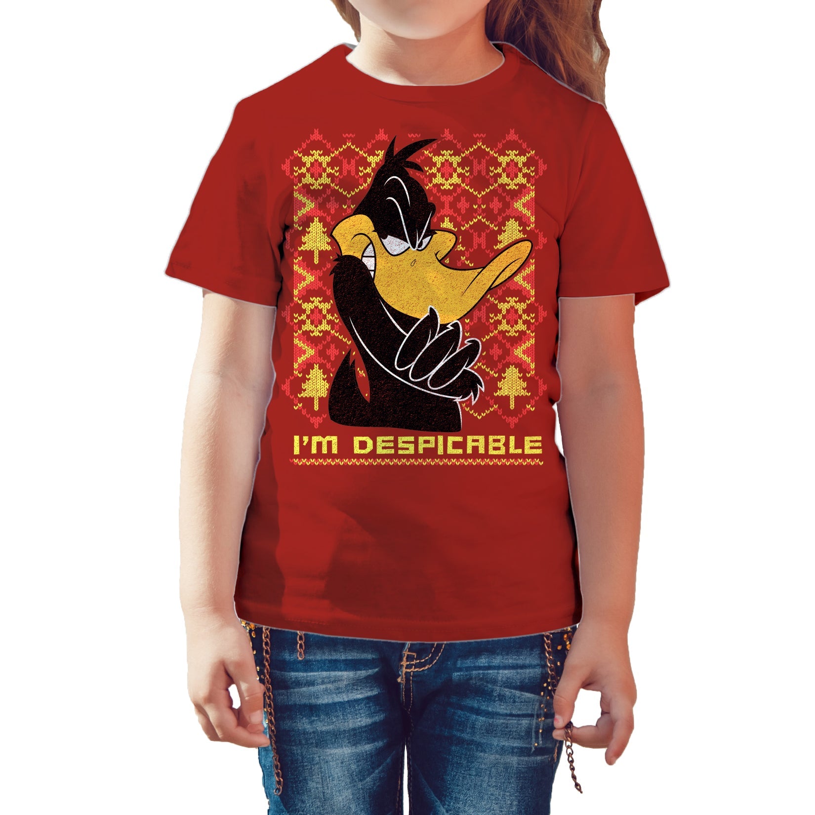 Looney Tunes Daffy Duck Xmas Despicable Official Kid's T-Shirt