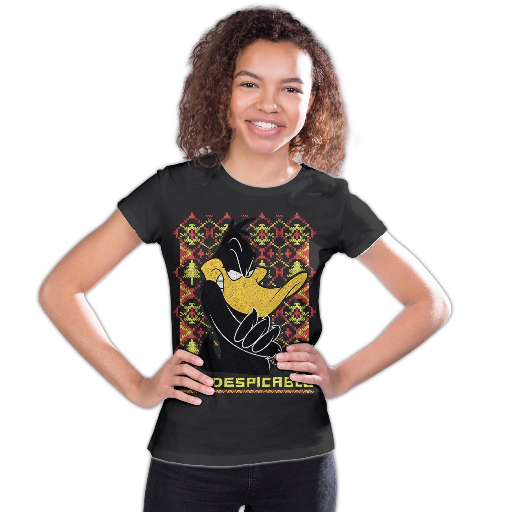 Looney Tunes Daffy Duck Xmas Despicable Official Youth T-Shirt