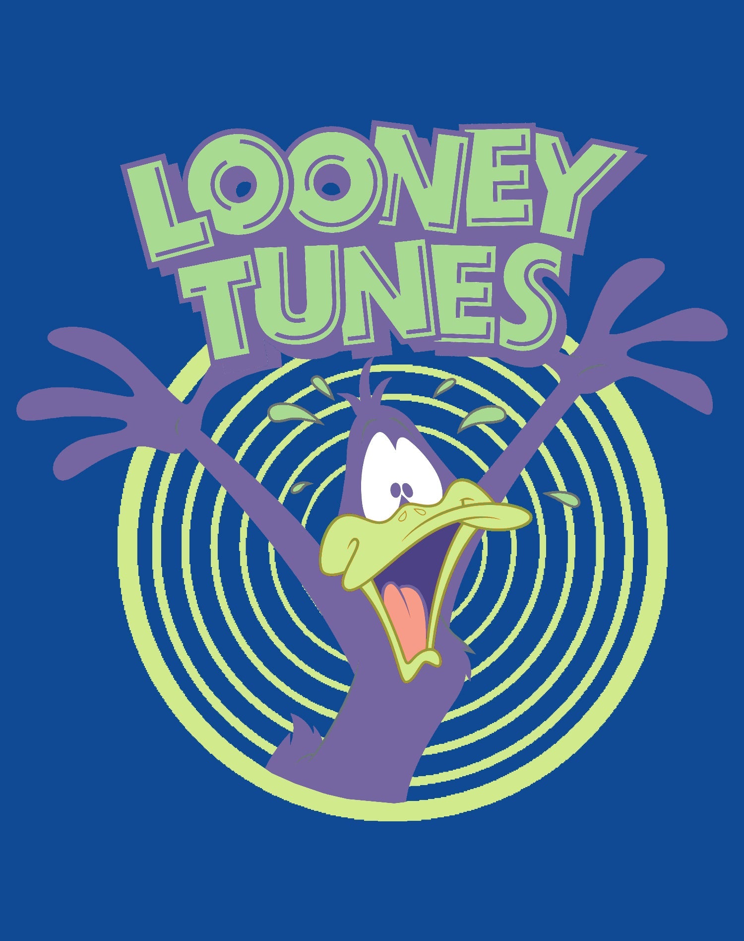 Looney Tunes Daffy Duck +Logo Crazy Official Youth T-shirt