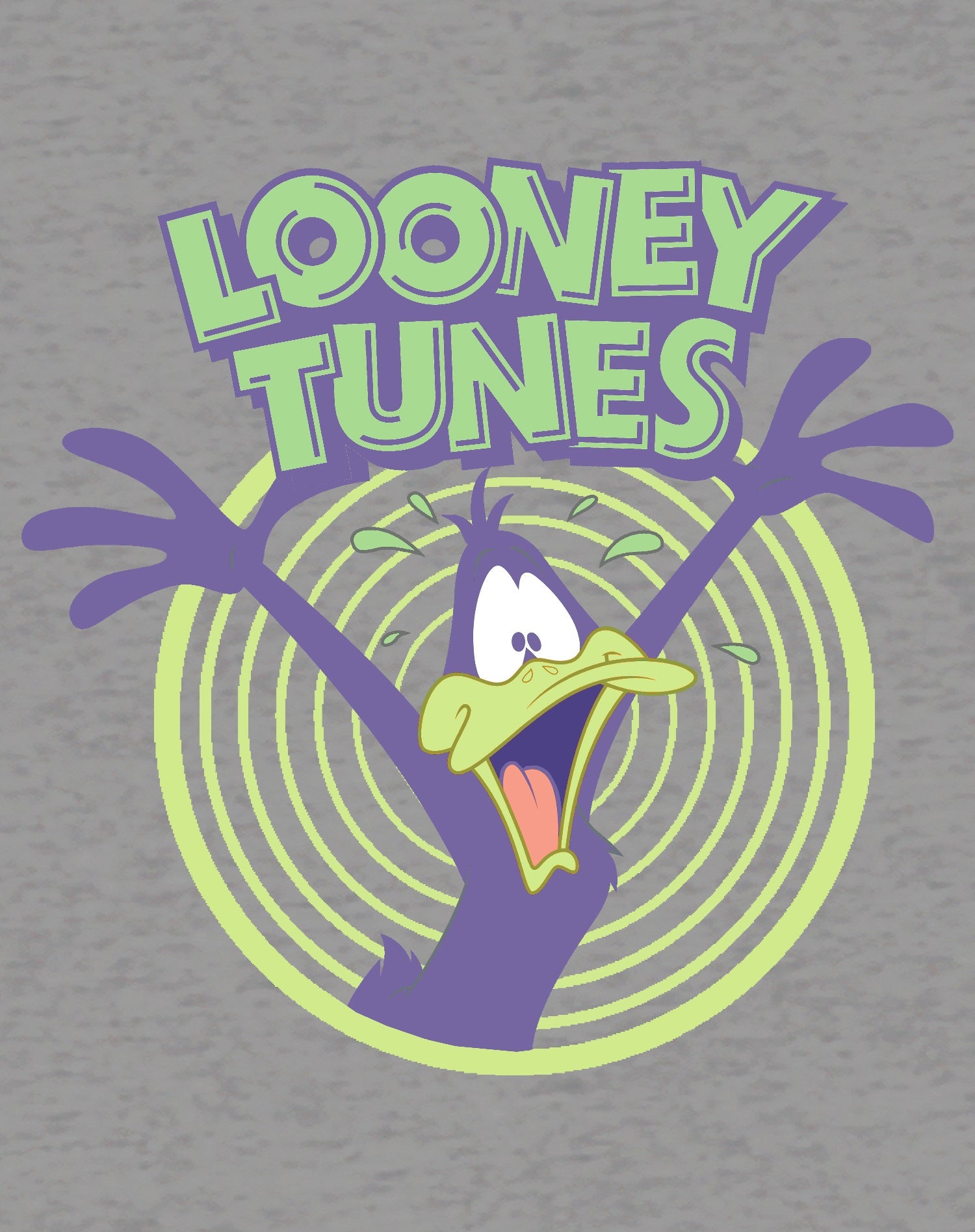 Looney Tunes Daffy Duck +Logo Crazy Official Youth T-shirt