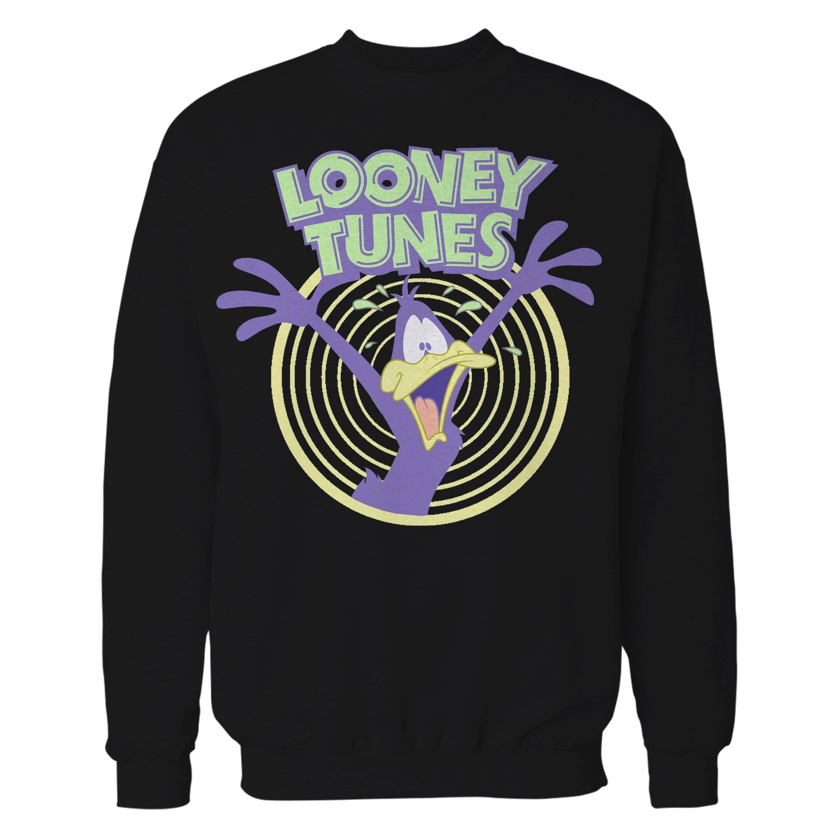 Looney Tunes Daffy Duck +Logo Crazy Official Sweatshirt