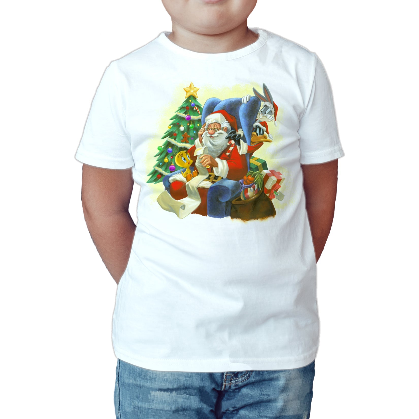 Looney Tunes Looney Tunes Xmas Santa Official Kid's T-Shirt