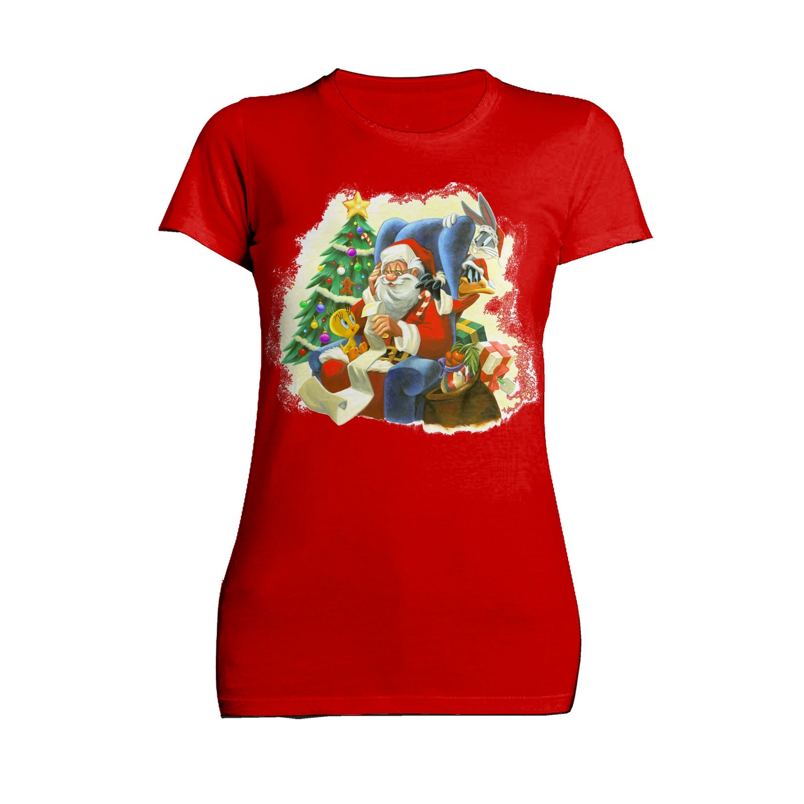 Looney Tunes Looney Tunes Xmas Santa Official Women' T-Shirt