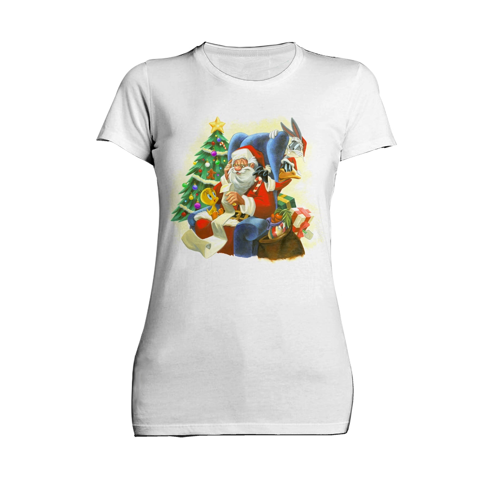 Looney Tunes Looney Tunes Xmas Santa Official Women' T-Shirt