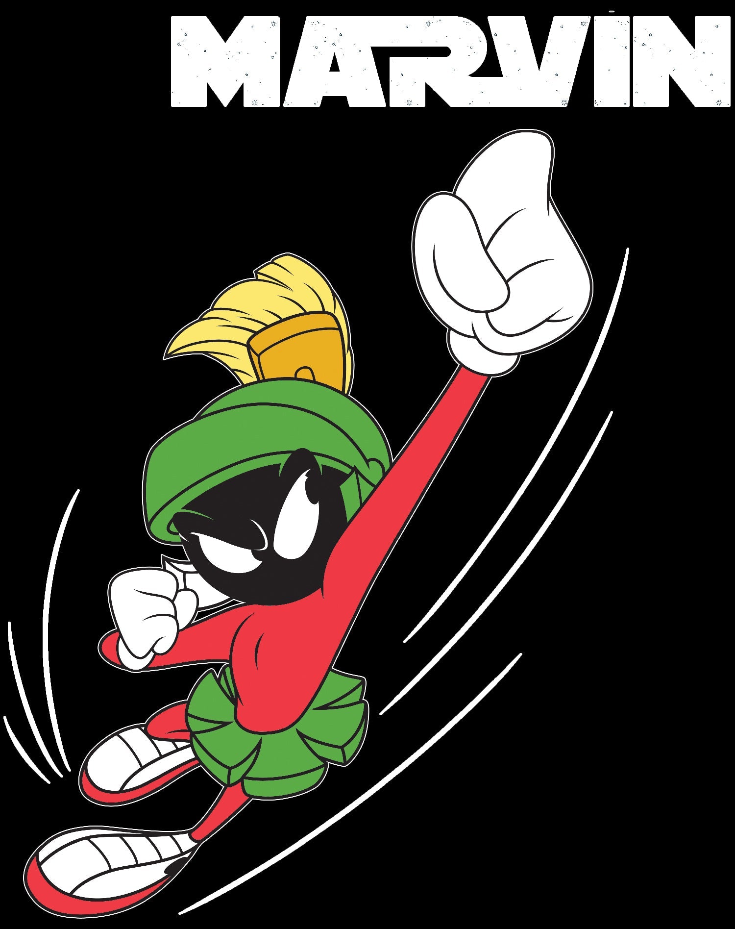 Looney Tunes Marvin Flying Martian Official Women's T-shirt