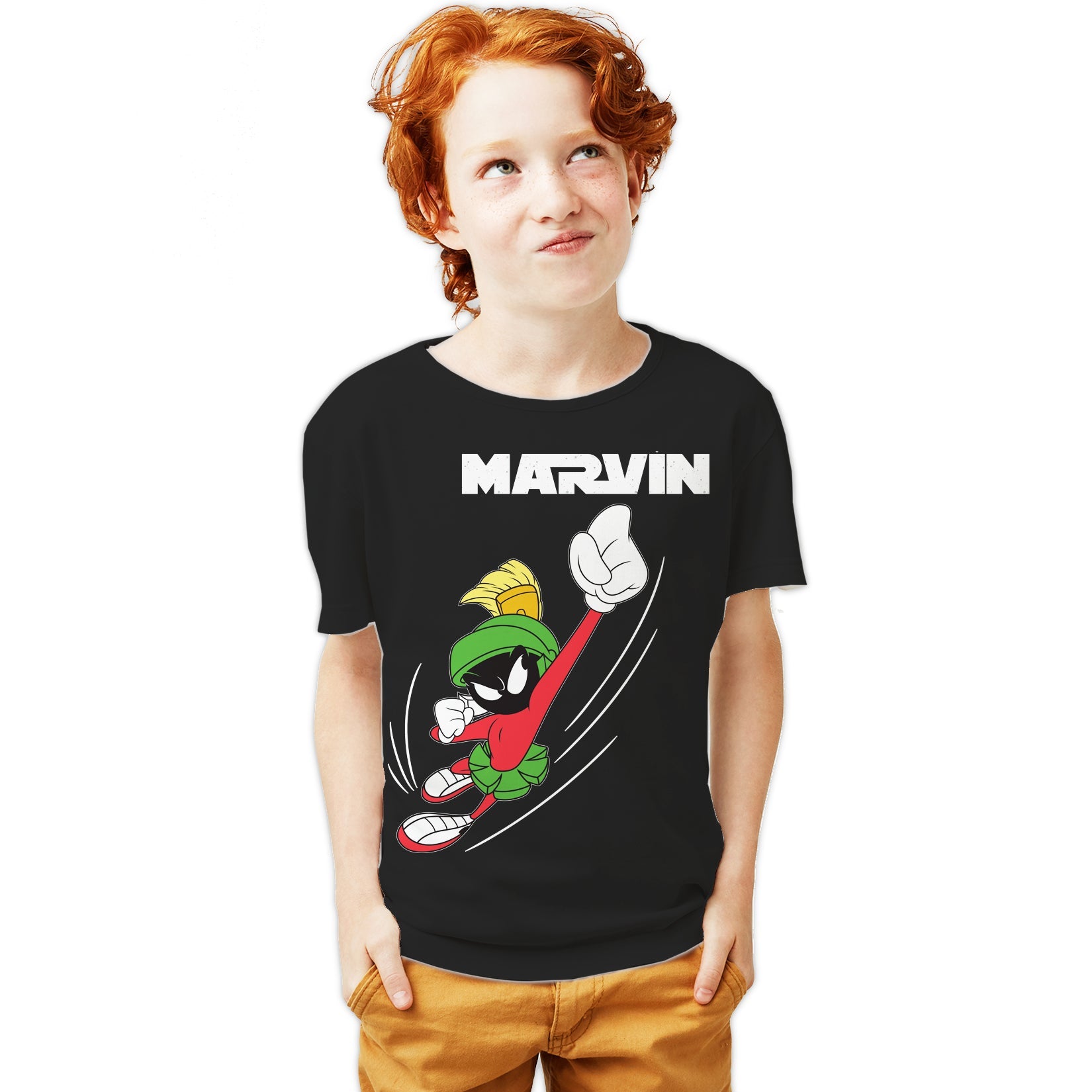 Looney Tunes Marvin Flying Martian Official Youth T-shirt