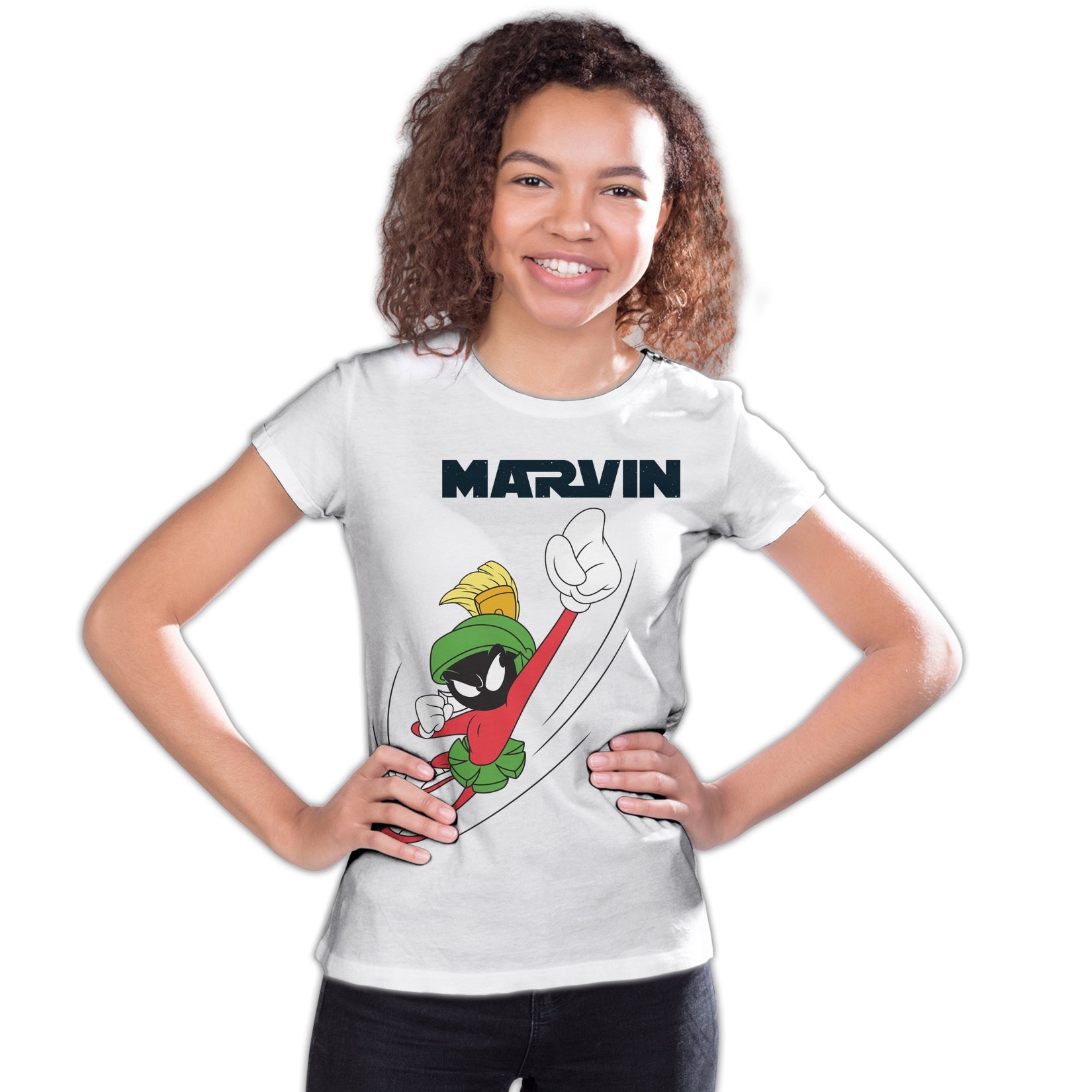 Looney Tunes Marvin Flying Martian Official Youth T-shirt