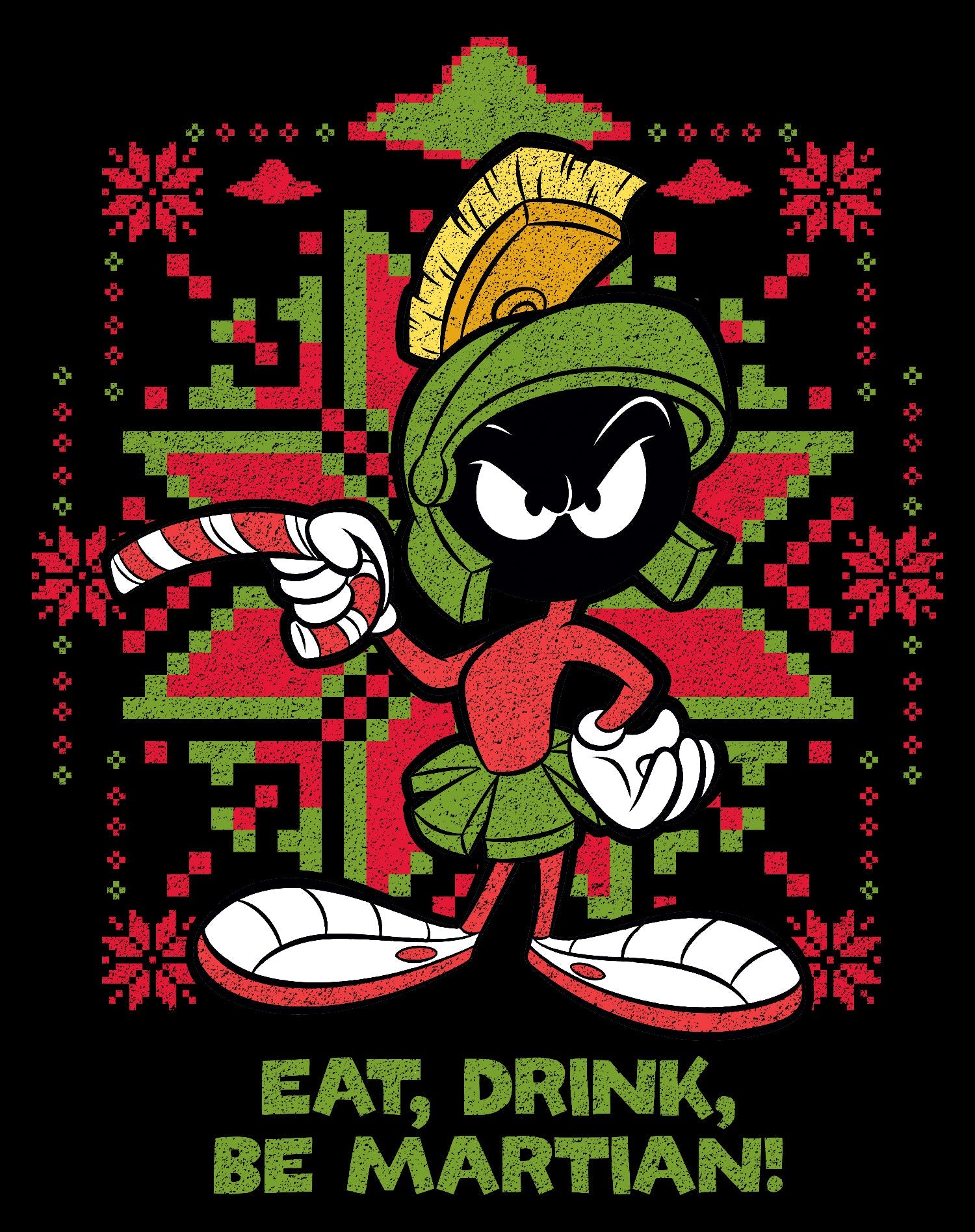 Looney Tunes Marvin Martian Xmas Eat Official Kid's T-Shirt