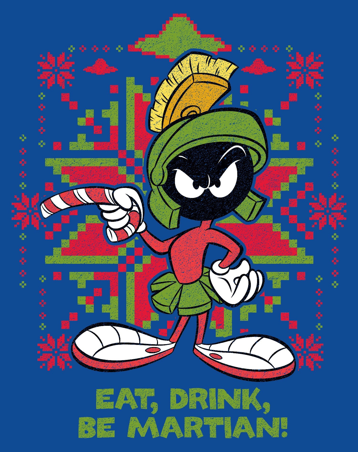 Looney Tunes Marvin Martian Xmas Eat Official Kid's T-Shirt