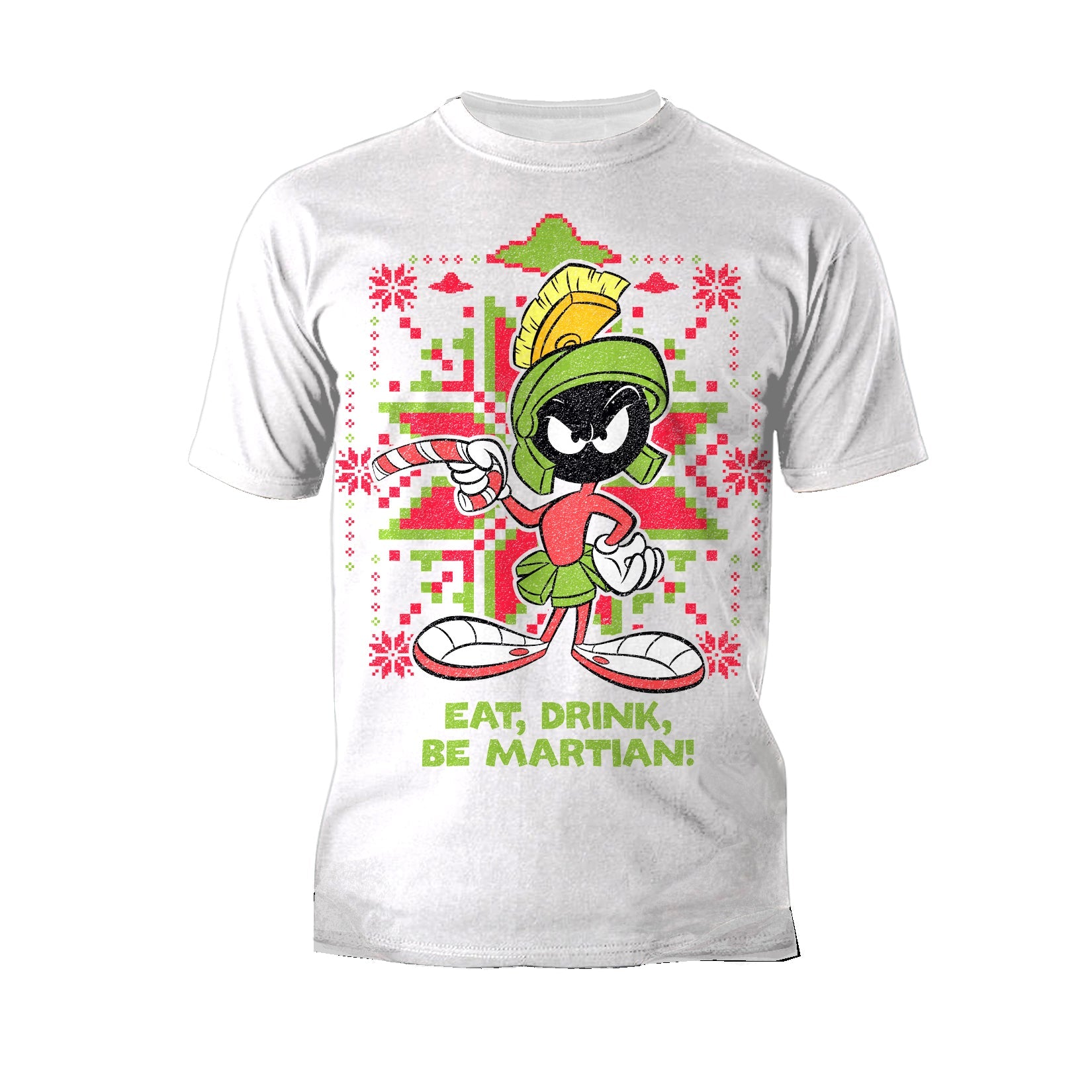 US Looney Tunes Marvin Martian Xmas Eat Official Men's T-Shirt