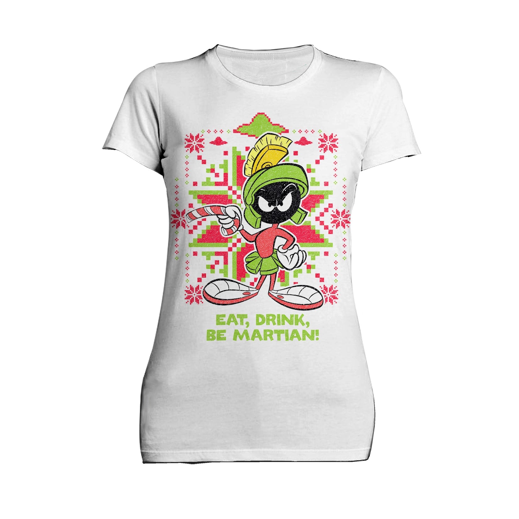 Looney Tunes Marvin Martian Xmas Eat Official Women's T-Shirt