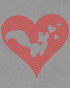 Looney Tunes Pepe Le Pew Logo Love Heart Women's T-shirt