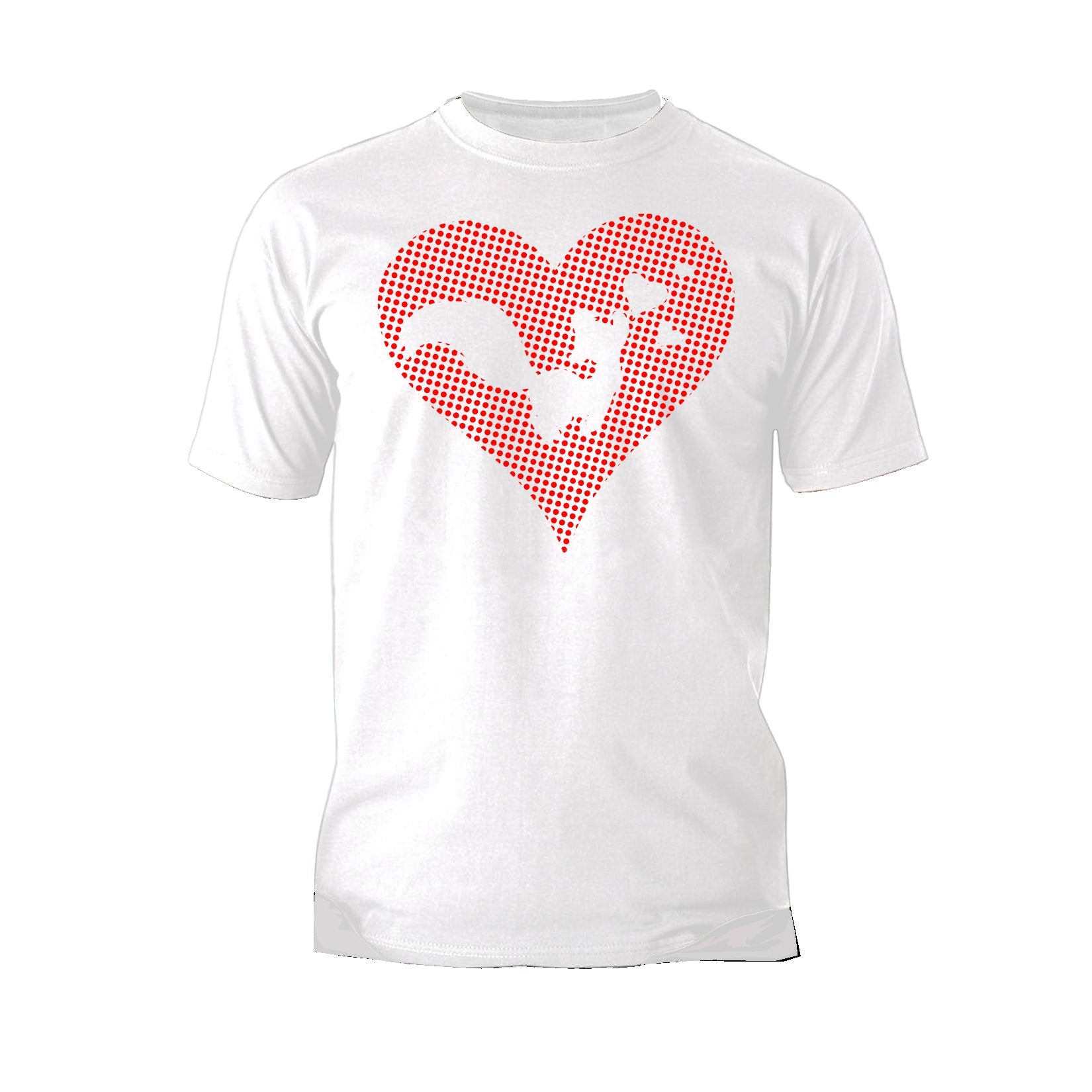 Looney Tunes Pepe Le Pew Logo Love Heart Official Men's T-shirt