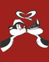 Looney Tunes Pepe Le Pew Valentines Kiss Official Sweatshirt