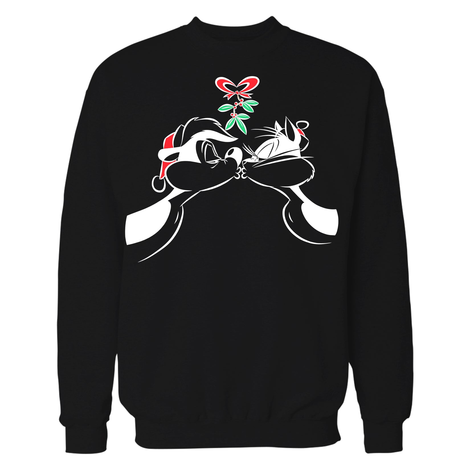 Looney Tunes Pepe Le Pew Xmas Kiss Official Sweatshirt