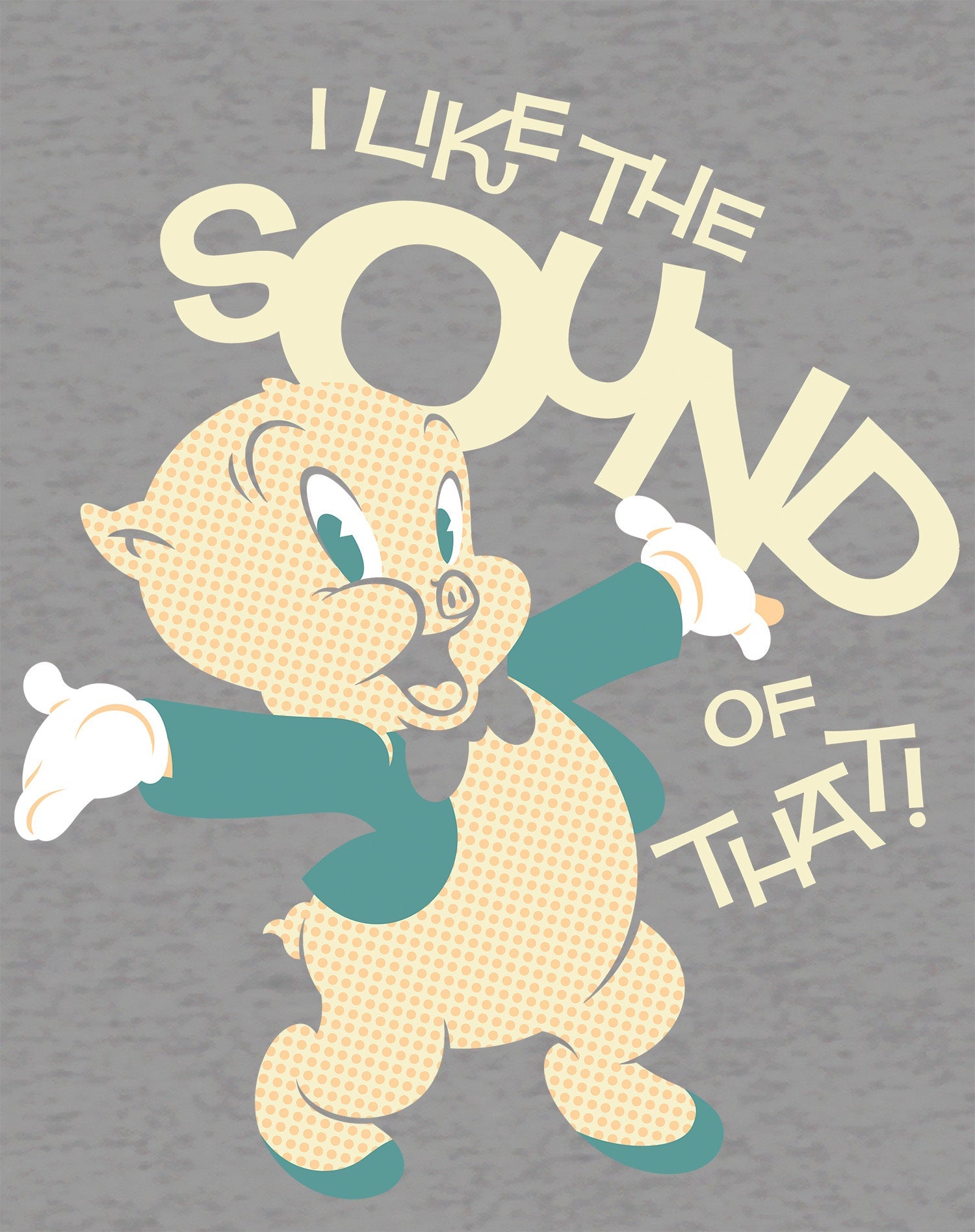 Looney Tunes Porky Pig Retro Like The Sound Official Sweatshirt