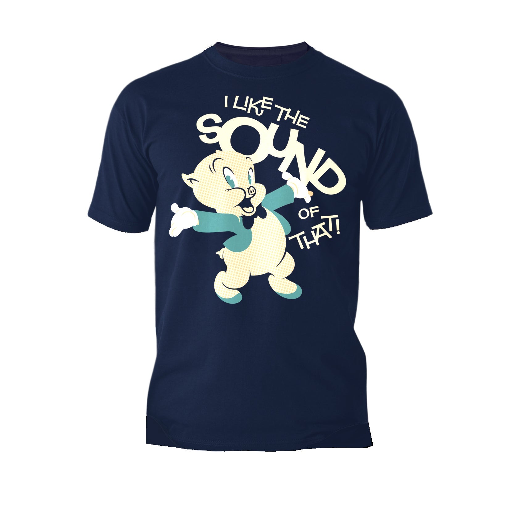 Looney Tunes Porky Pig Retro Like The Sound Official Men's T-shirt