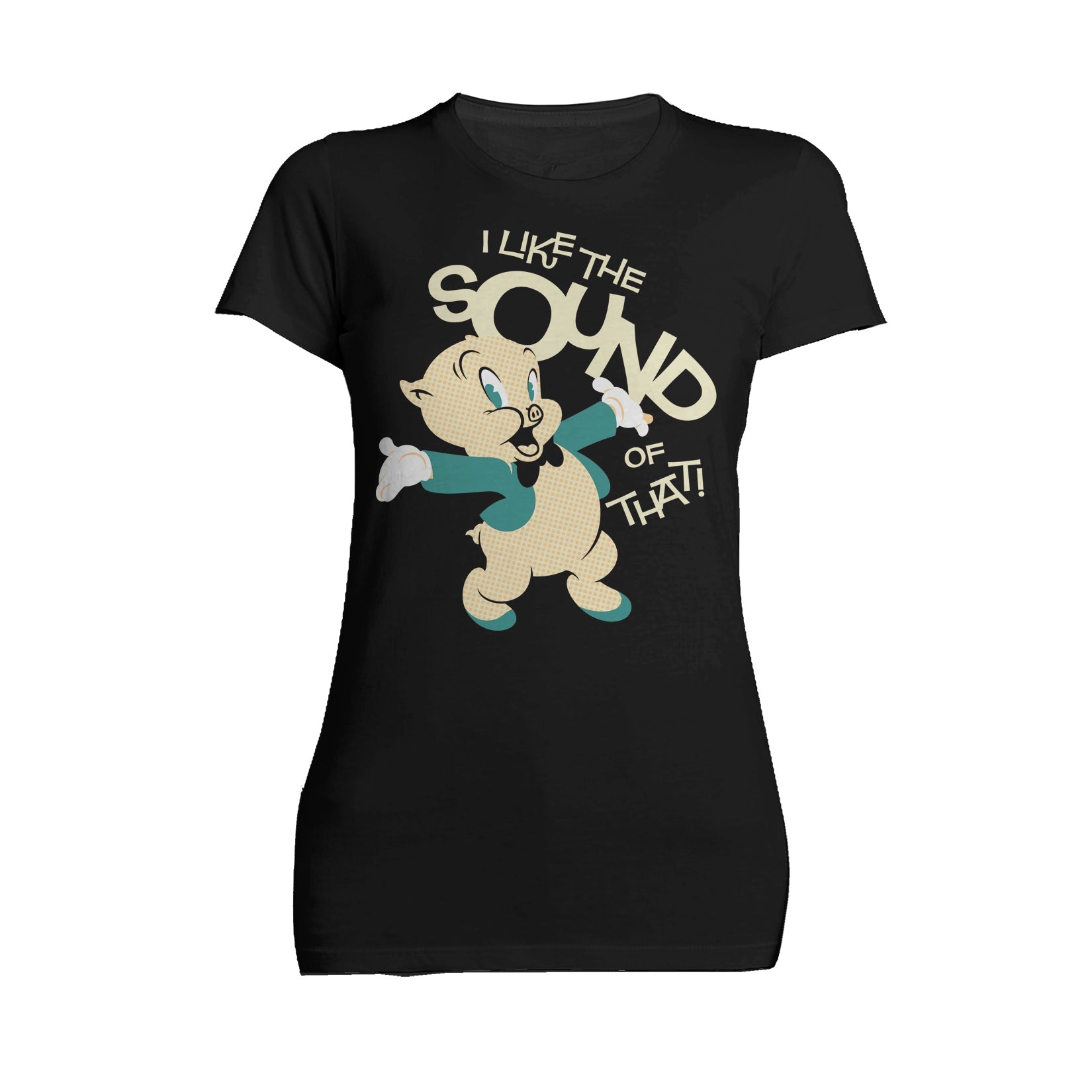 Looney Tunes Porky Pig Retro Like The Sound Women's T-shirt