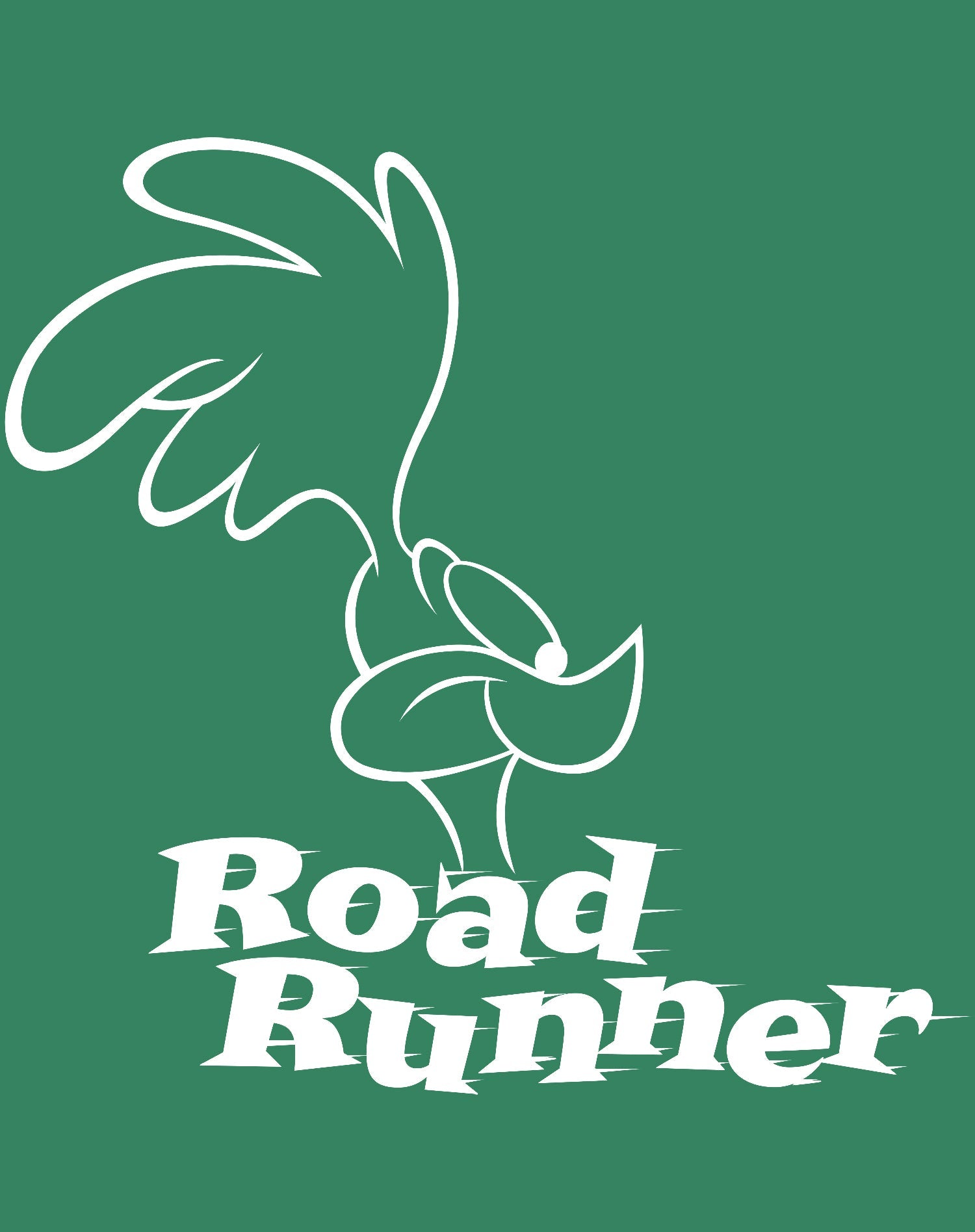 Looney Tunes Road Runner +Logo Profile Official Youth T-Shirt