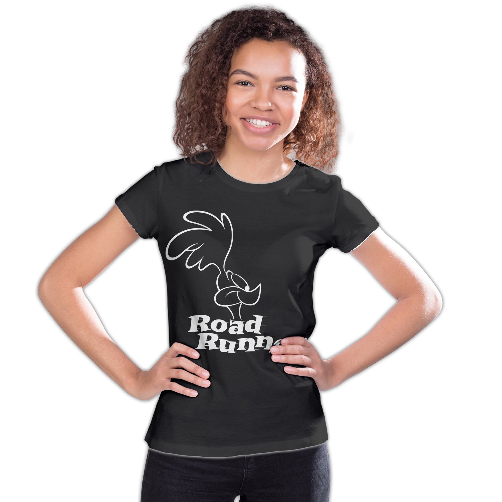 Looney Tunes Road Runner +Logo Profile Official Youth T-Shirt