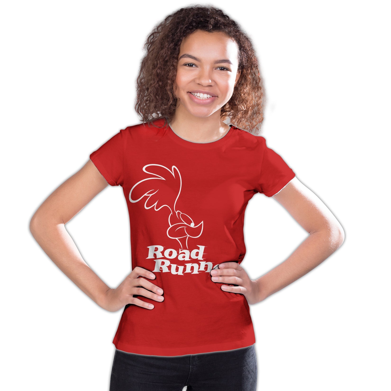 Looney Tunes Road Runner +Logo Profile Official Youth T-Shirt