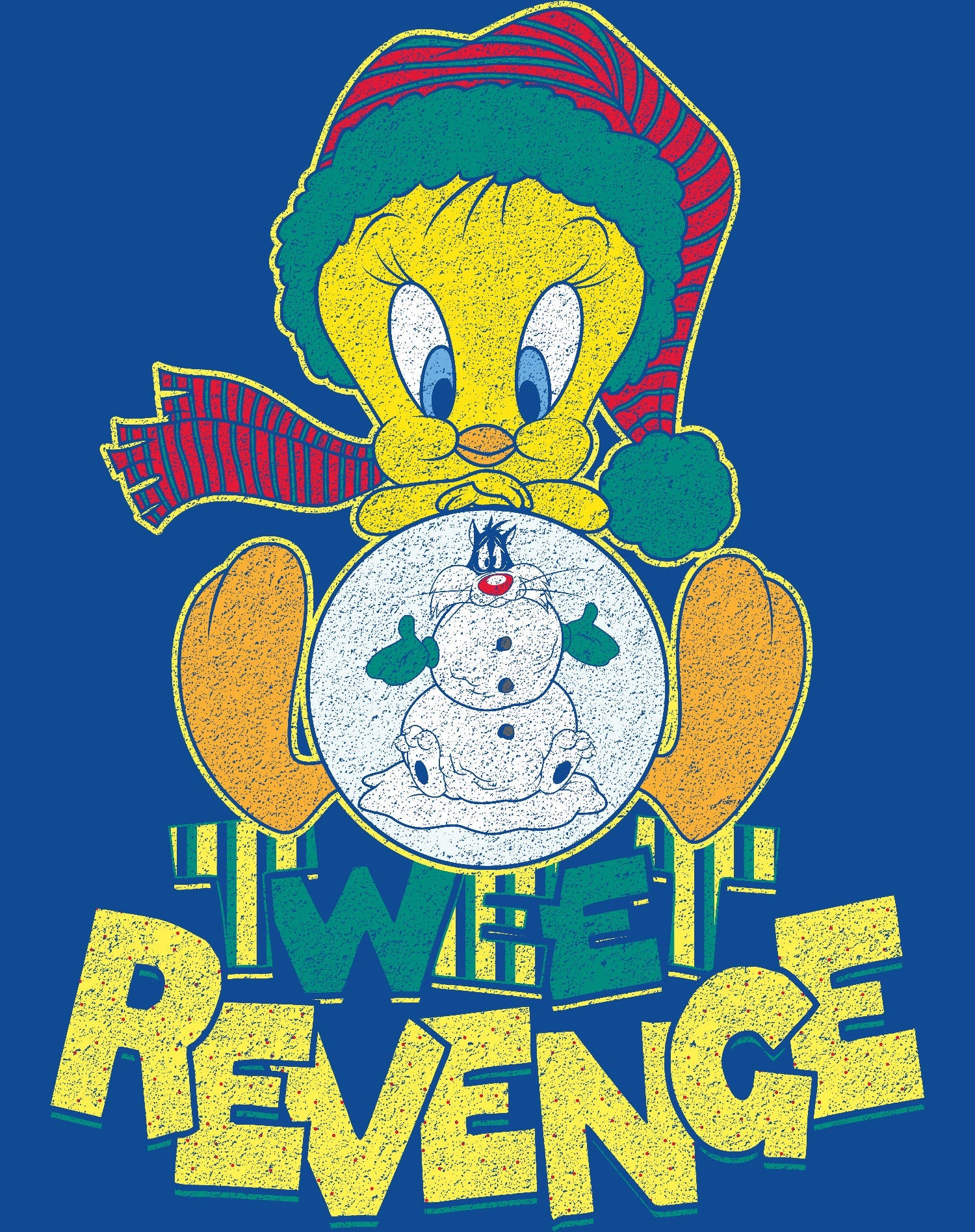 Looney Tunes Tweety Pie Xmas Revenge Official Kid's T-Shirt