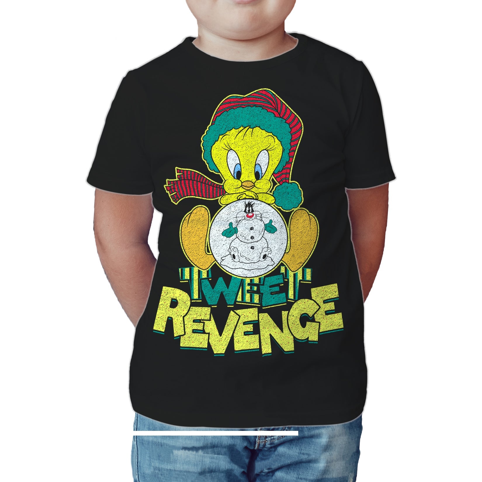 Looney Tunes Tweety Pie Xmas Revenge Official Kid's T-Shirt