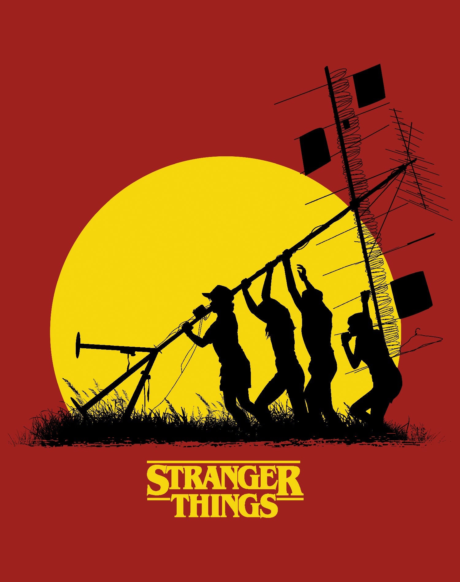 Stranger Things Aerial Original Men's T-Shirt