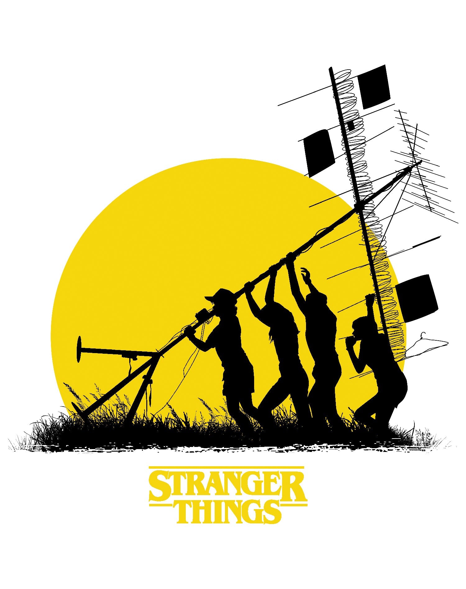 Stranger Things Aerial Original Men's T-Shirt