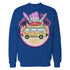 Stranger Things Argyle Splash Surf Pizza Sweatshirt