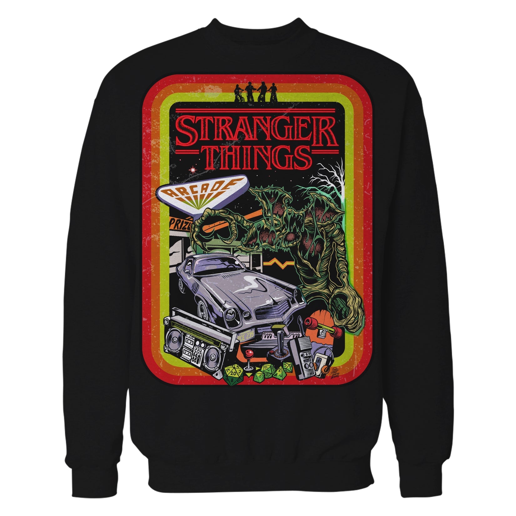 Stranger Things Comic Promo Palace Arcade Sweatshirt