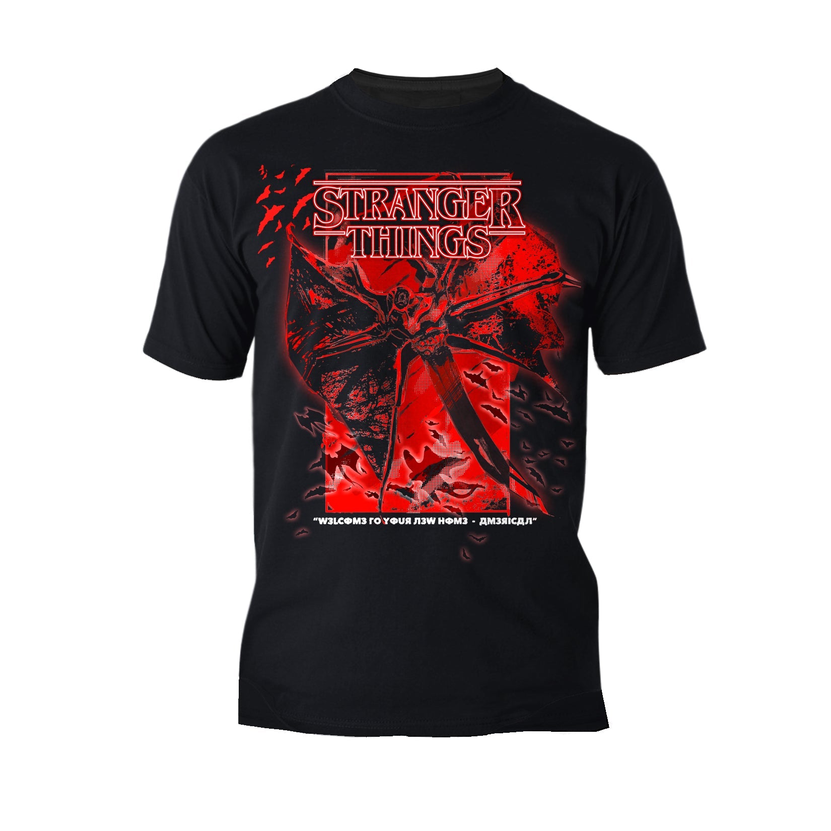 Stranger Things Demobat Poster America Men's T-Shirt