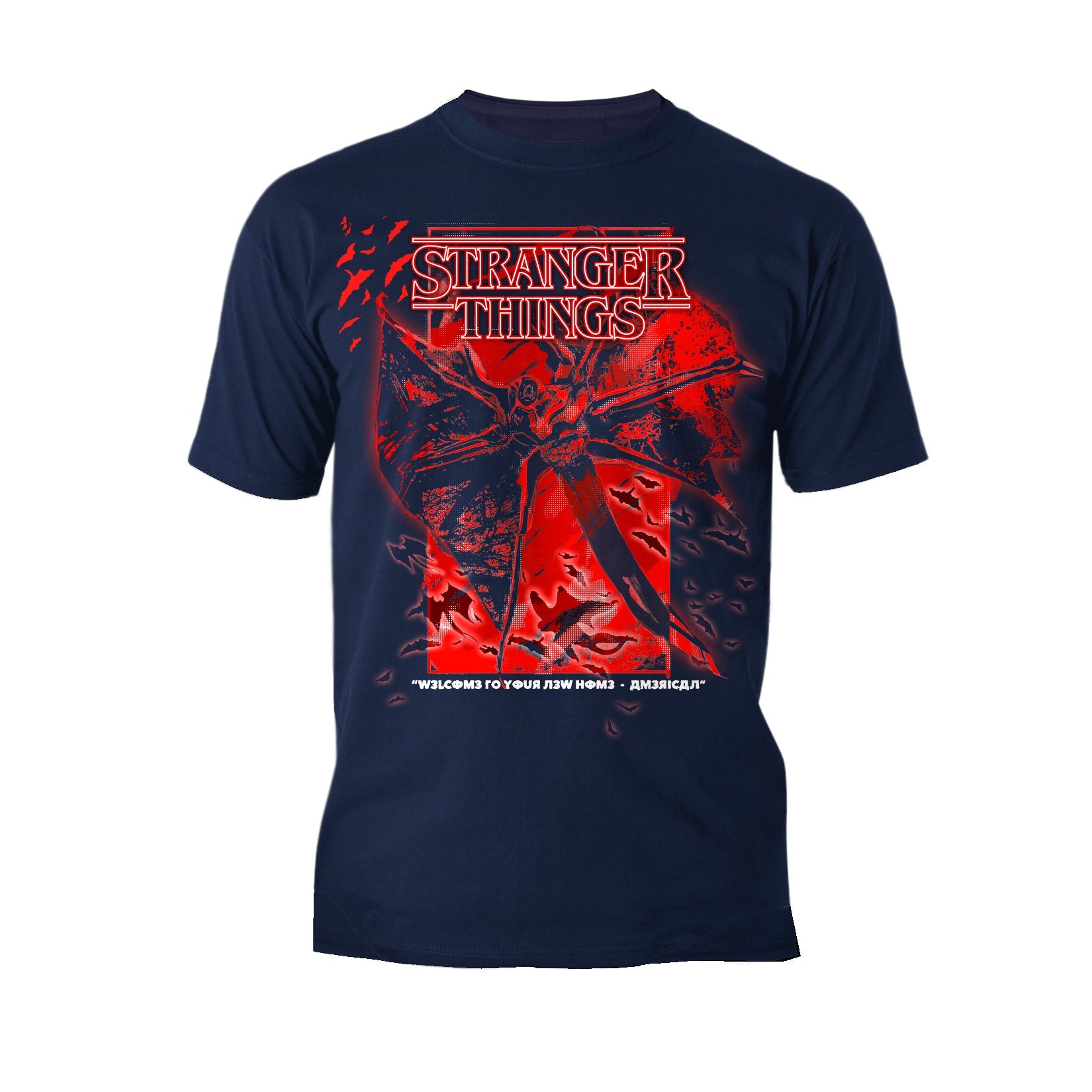 Stranger Things Demobat Poster America Men's T-Shirt