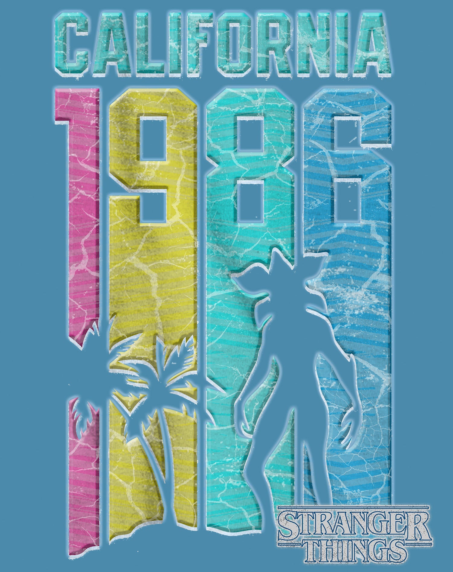 Stranger Things Demogorgon California 1986 Men's T-Shirt