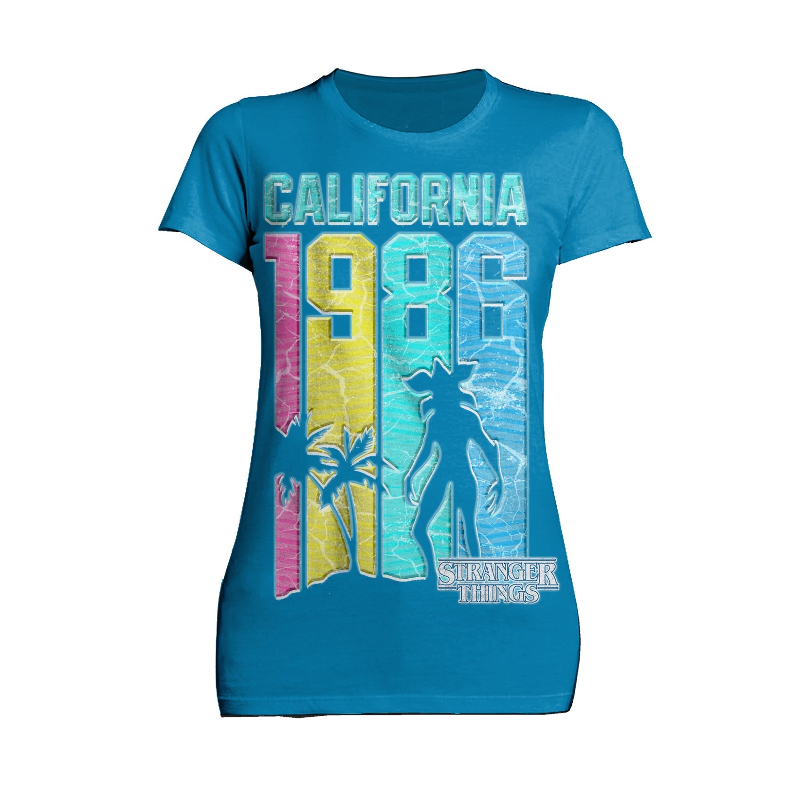 Stranger Things Demogorgon California 1986 Official Women's T-Shirt