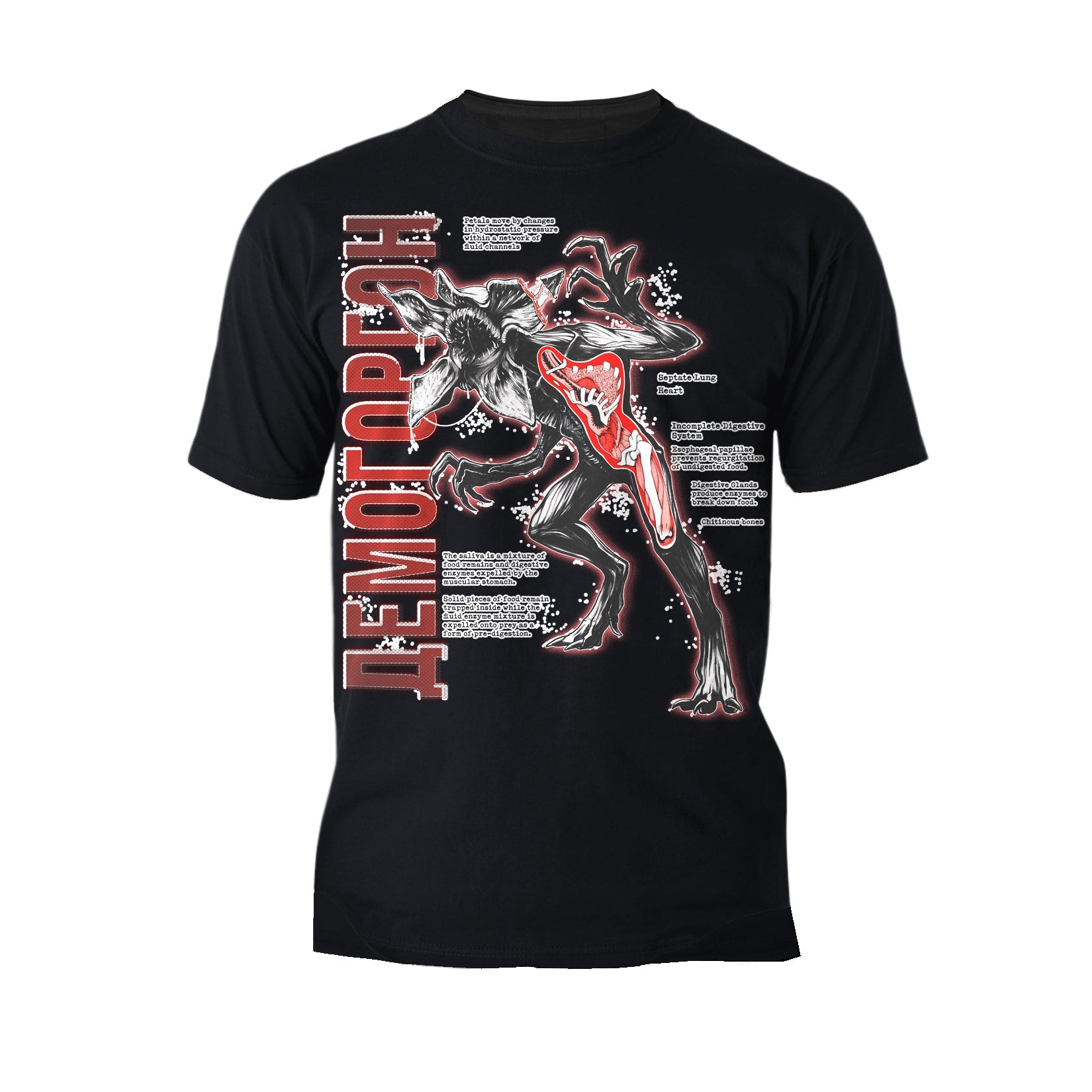 Stranger Things Demogorgon Profile Anatomy Men's T-Shirt
