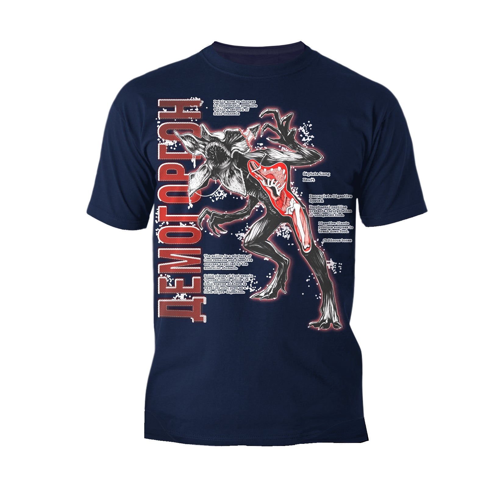 Stranger Things Demogorgon Profile Anatomy Men's T-Shirt