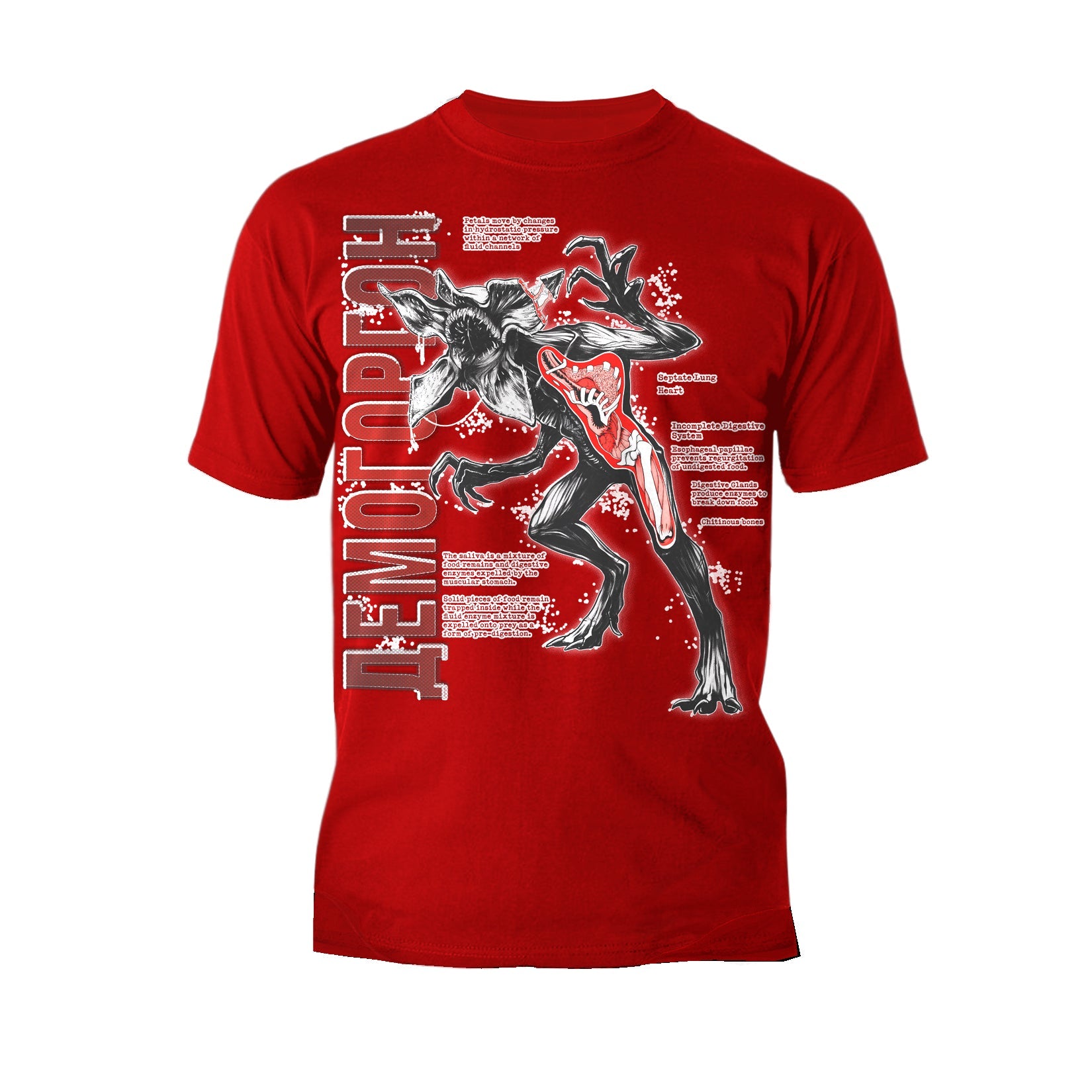 Stranger Things Demogorgon Profile Anatomy Men's T-Shirt