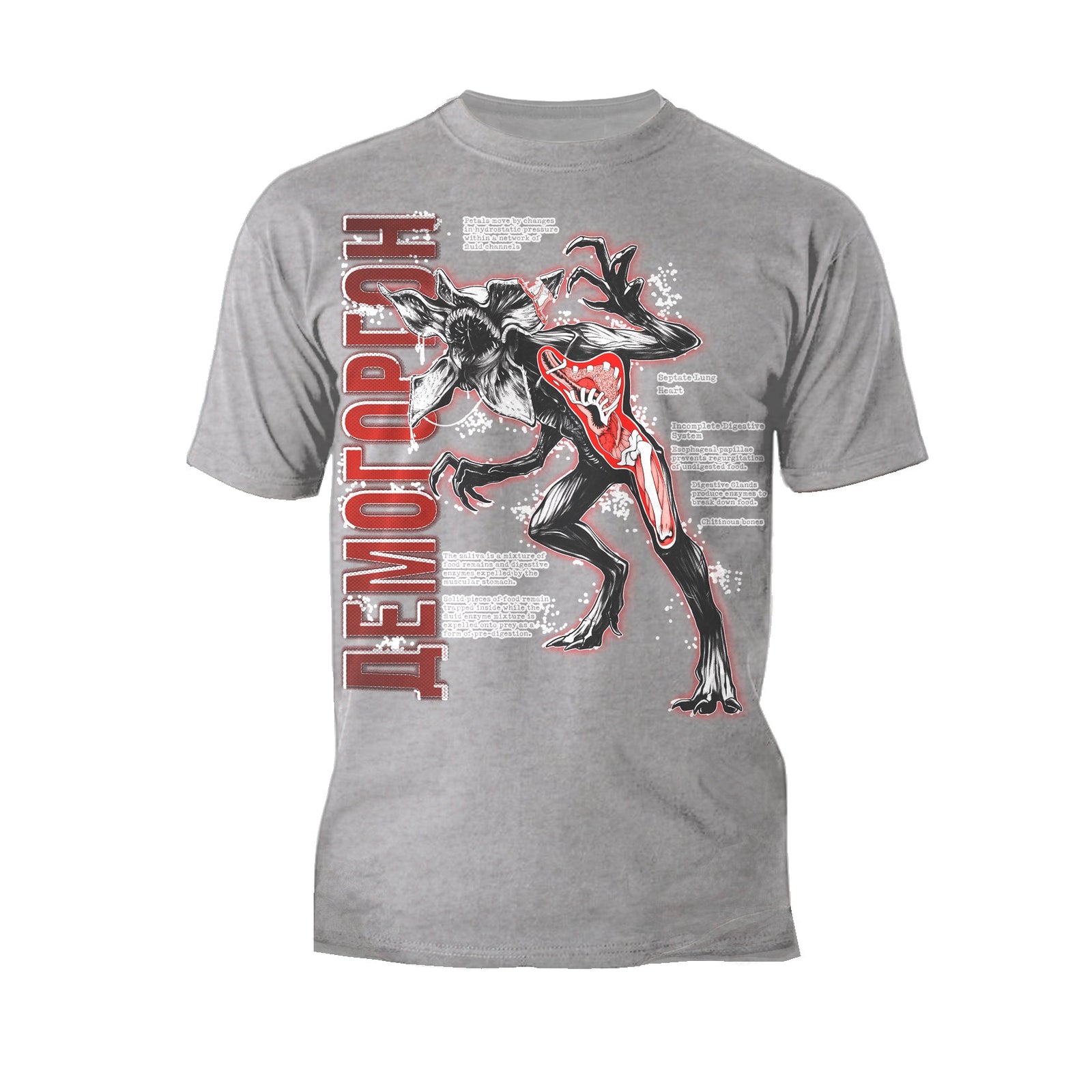 Stranger Things Demogorgon Profile Anatomy Men's T-Shirt