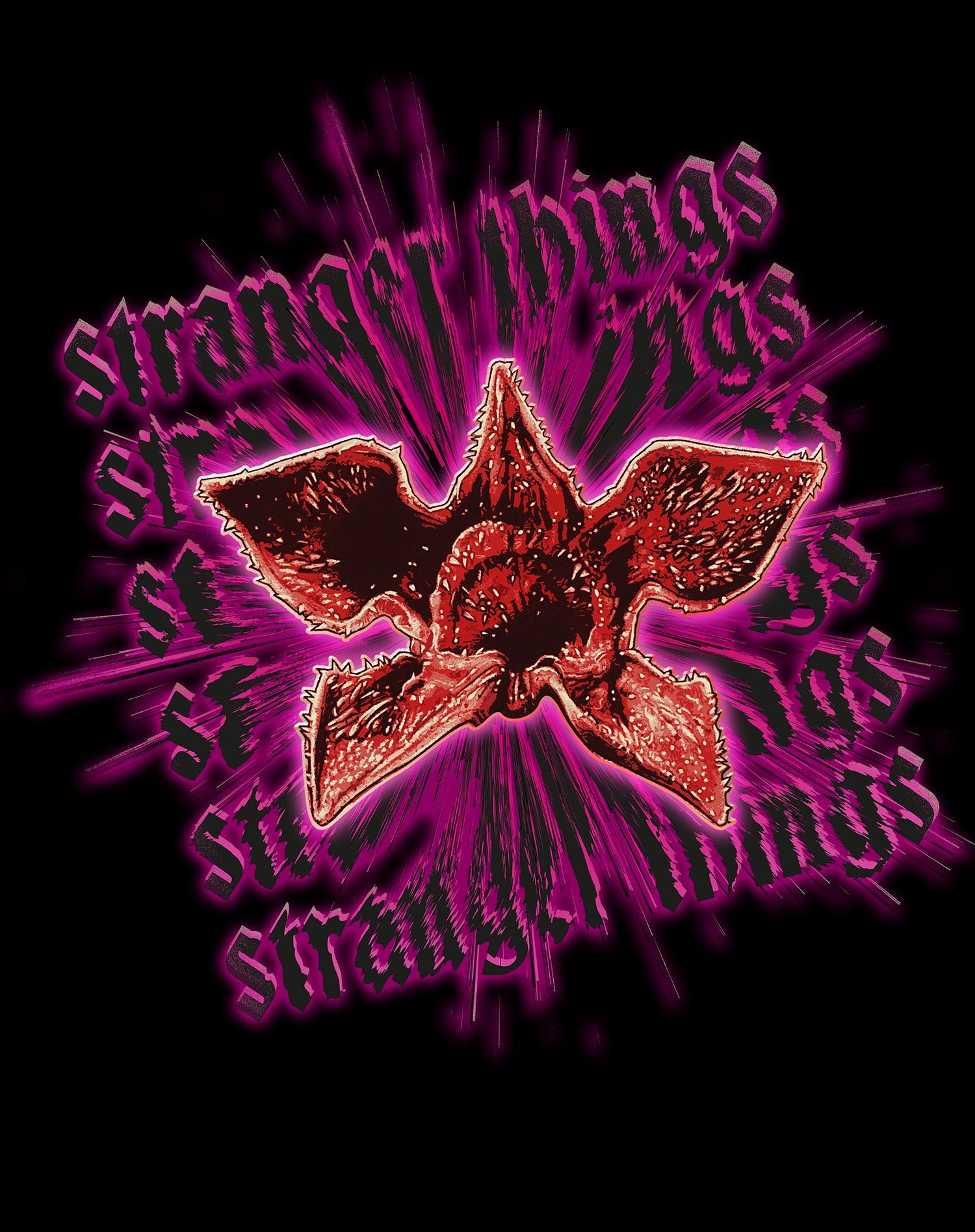 Stranger Things Demogorgon Splash Head Men's T-Shirt